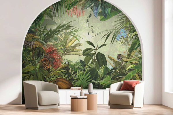 Peinture d'une forêt tropicale Peinture d'une forêt tropicale