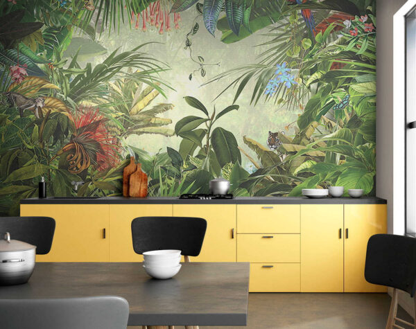 Peinture d'une forêt tropicale Peinture d'une forêt tropicale