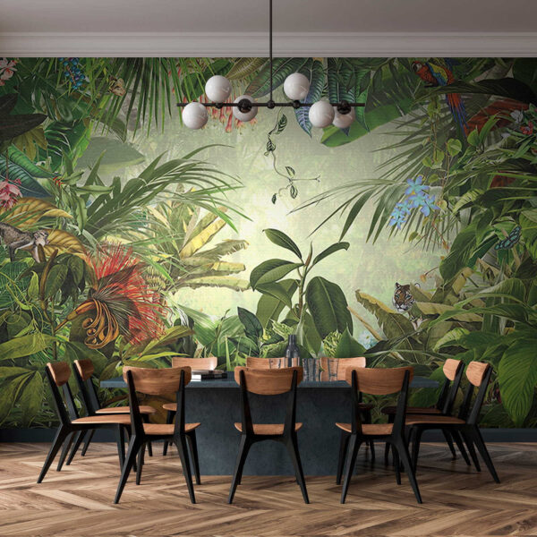 Peinture d'une forêt tropicale Peinture d'une forêt tropicale