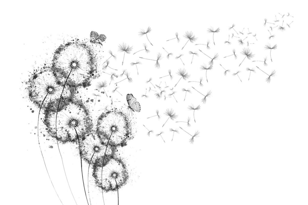 Groupe de papillons volant dans les airs Groupe de papillons volant dans les airs