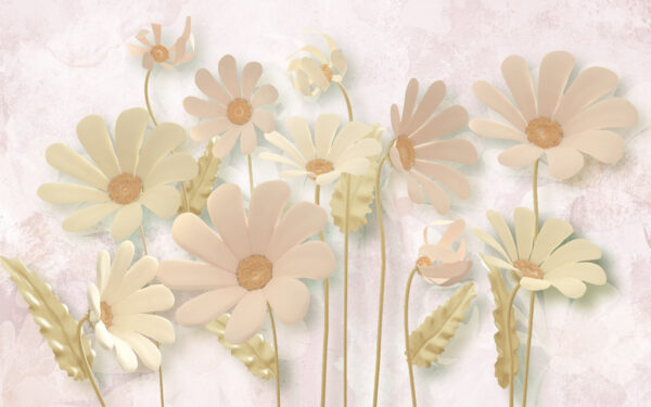 Groupe de fleurs avec feuilles Groupe de fleurs avec feuilles