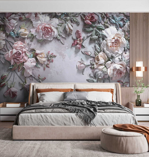 Des fleurs délicates sur une toile douce. Des fleurs délicates sur une toile douce.