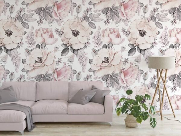 Motif de fleurs et de feuilles Motif de fleurs et de feuilles