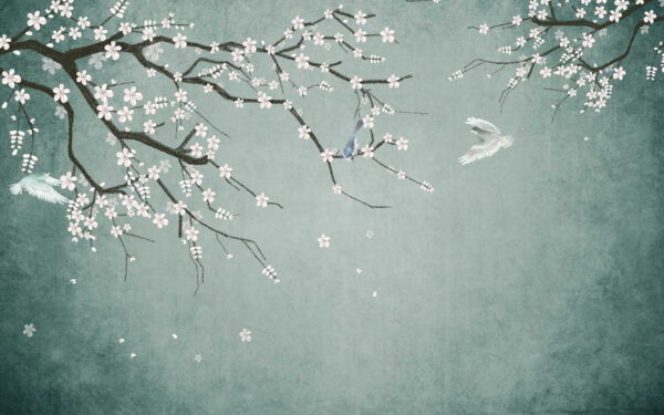 Oiseau volant au-dessus d'une branche d'arbre Oiseau volant au-dessus d'une branche d'arbre