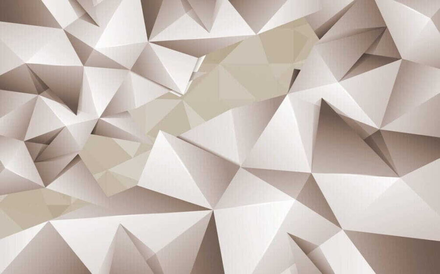 Motif polygonal blanc et gris