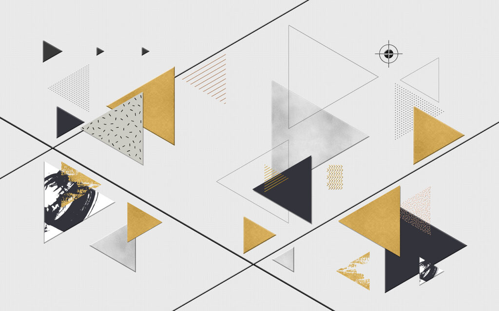 Groupe de triangles et de lignes Groupe de triangles et de lignes