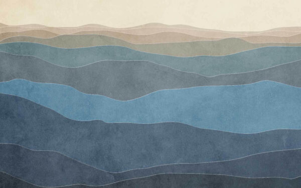Paysage de collines avec des lignes Paysage de collines avec des lignes