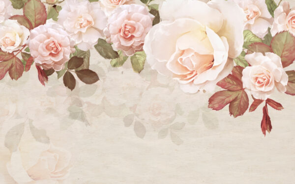 Groupe de fleurs sur fond blanc Groupe de fleurs sur fond blanc