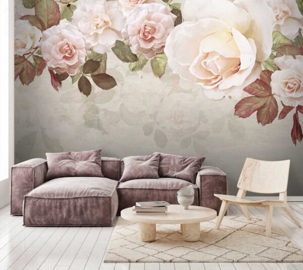 Groupe de fleurs sur fond blanc Groupe de fleurs sur fond blanc