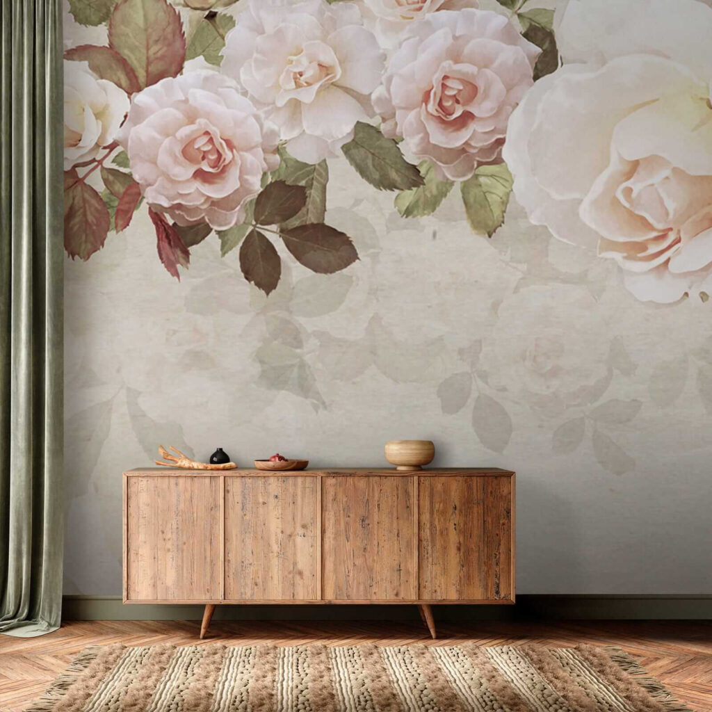 Group of flowers on a white background