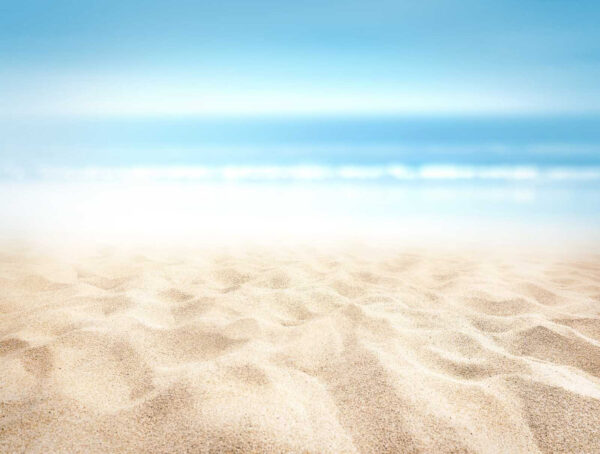 Plage de sable avec ciel bleu Plage de sable avec ciel bleu