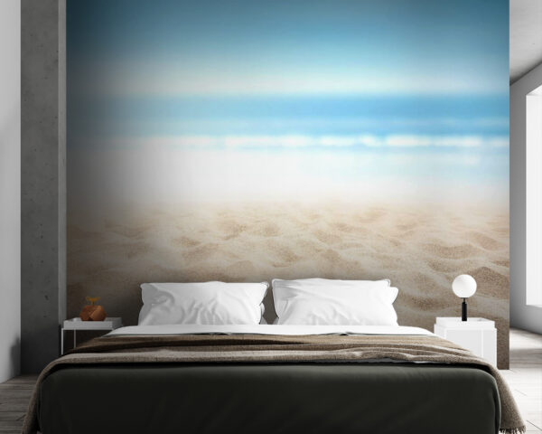 Plage de sable avec ciel bleu Plage de sable avec ciel bleu