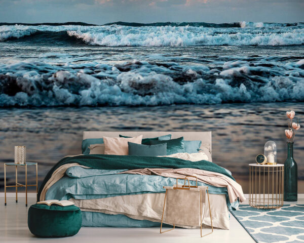 Vagues sur la plage et vagues déferlantes Vagues sur la plage et vagues déferlantes