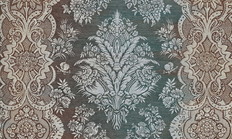 Motif floral vintage complexe