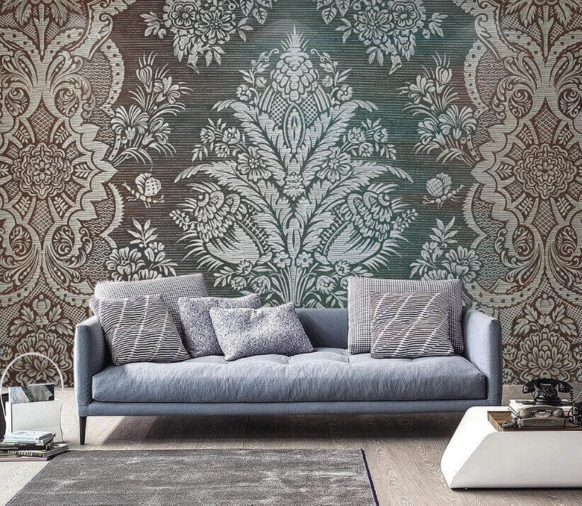 Motif floral vintage complexe