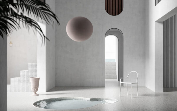 Chambre avec piscine et chaise Chambre avec piscine et chaise