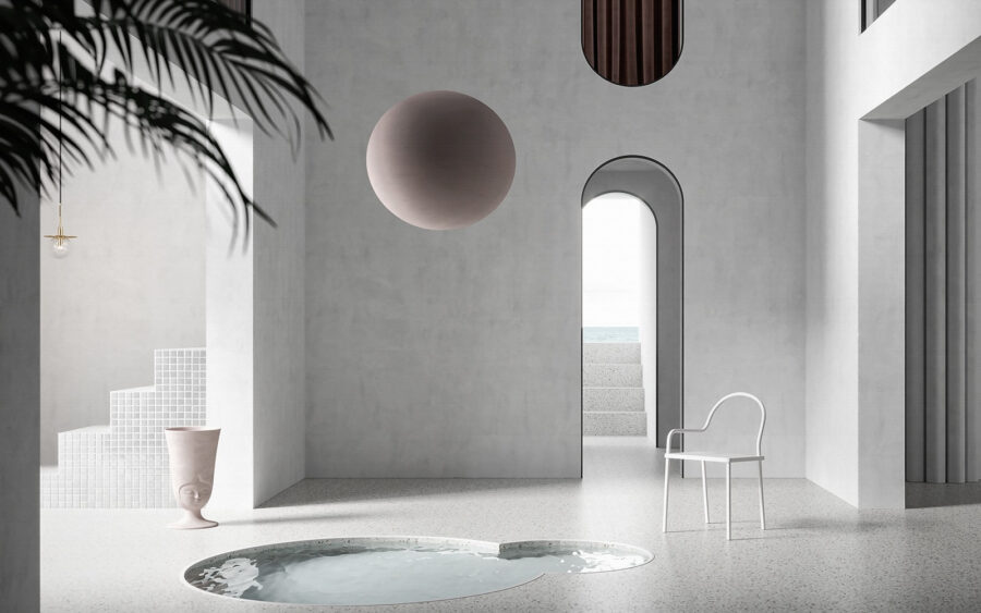 Chambre avec piscine et chaise Chambre avec piscine et chaise