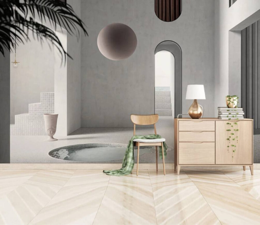 Chambre avec piscine et chaise Chambre avec piscine et chaise