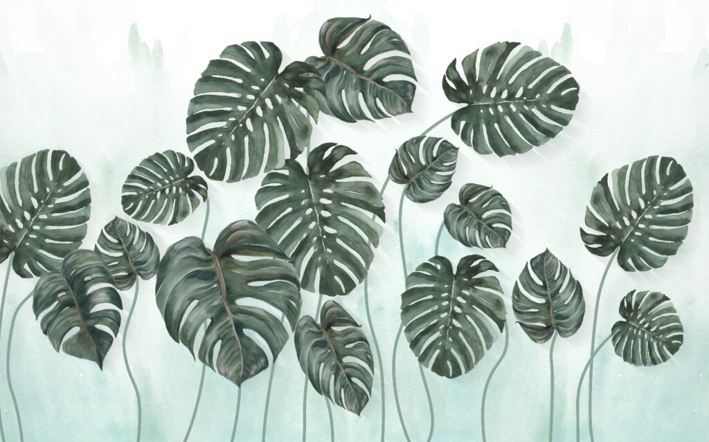 Groupe de feuilles sur fond blanc Groupe de feuilles sur fond blanc
