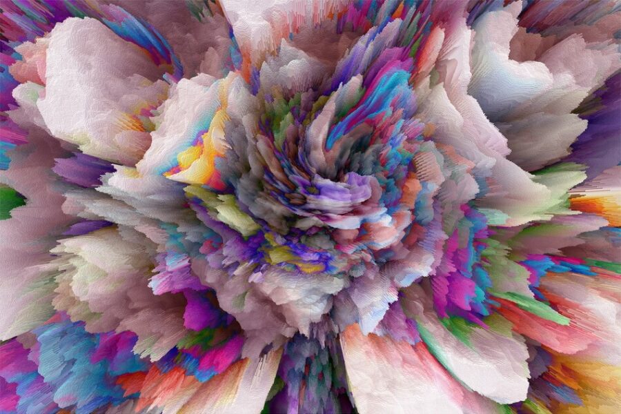 Explosion de peinture colorée Explosion de peinture colorée