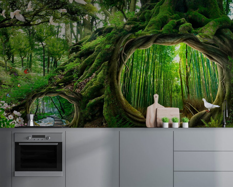 Arbre avec un trou au milieu