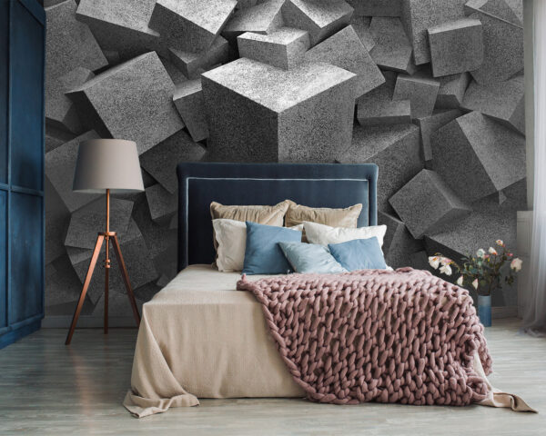 Tas de cubes gris Tas de cubes gris