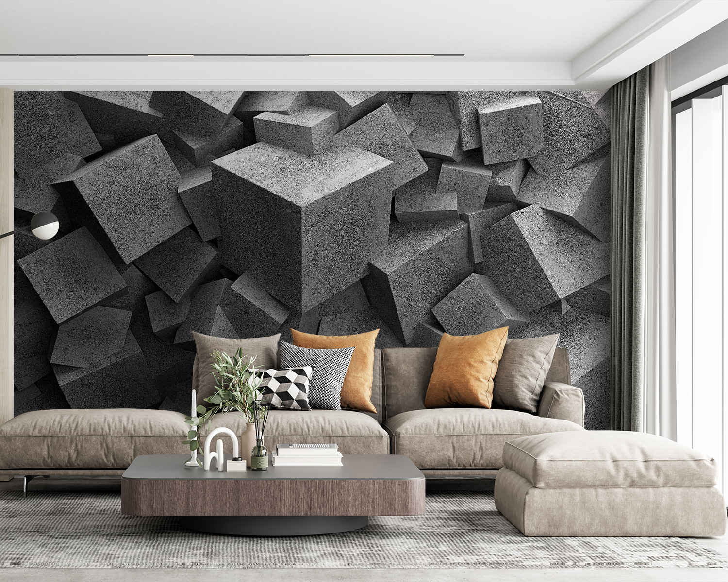 u45975pig63m - Tas de cubes gris - tegory