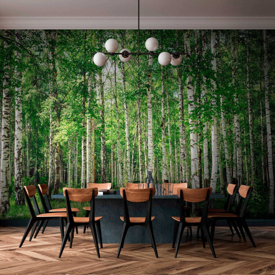 Groupe d'arbres dans une forêt