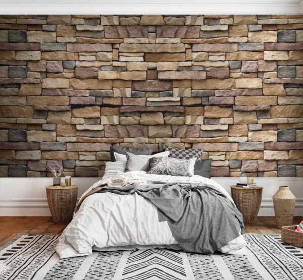 Mur de pierres texturées en plusieurs couches. Mur de pierres texturées en plusieurs couches.