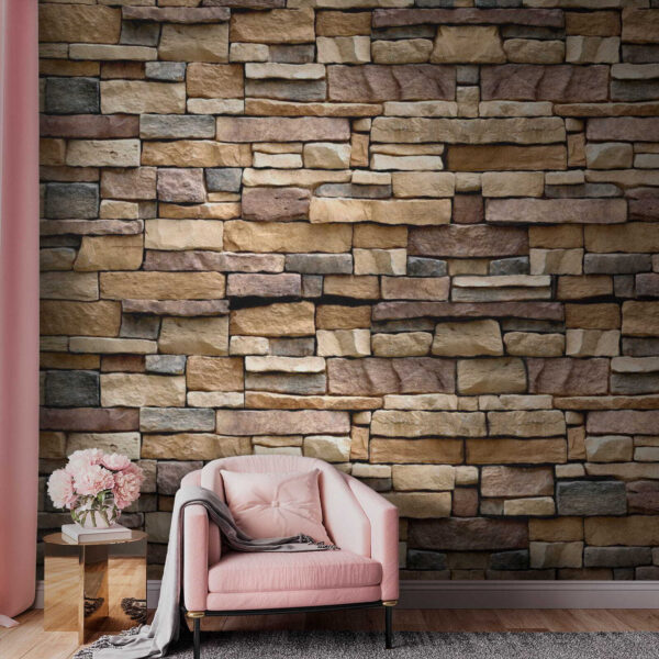 Mur de pierres texturées en plusieurs couches. Mur de pierres texturées en plusieurs couches.