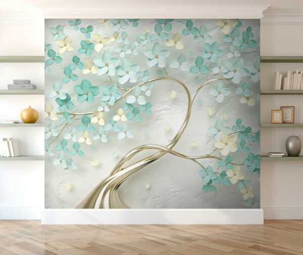 Arbre avec fleurs et feuilles Arbre avec fleurs et feuilles