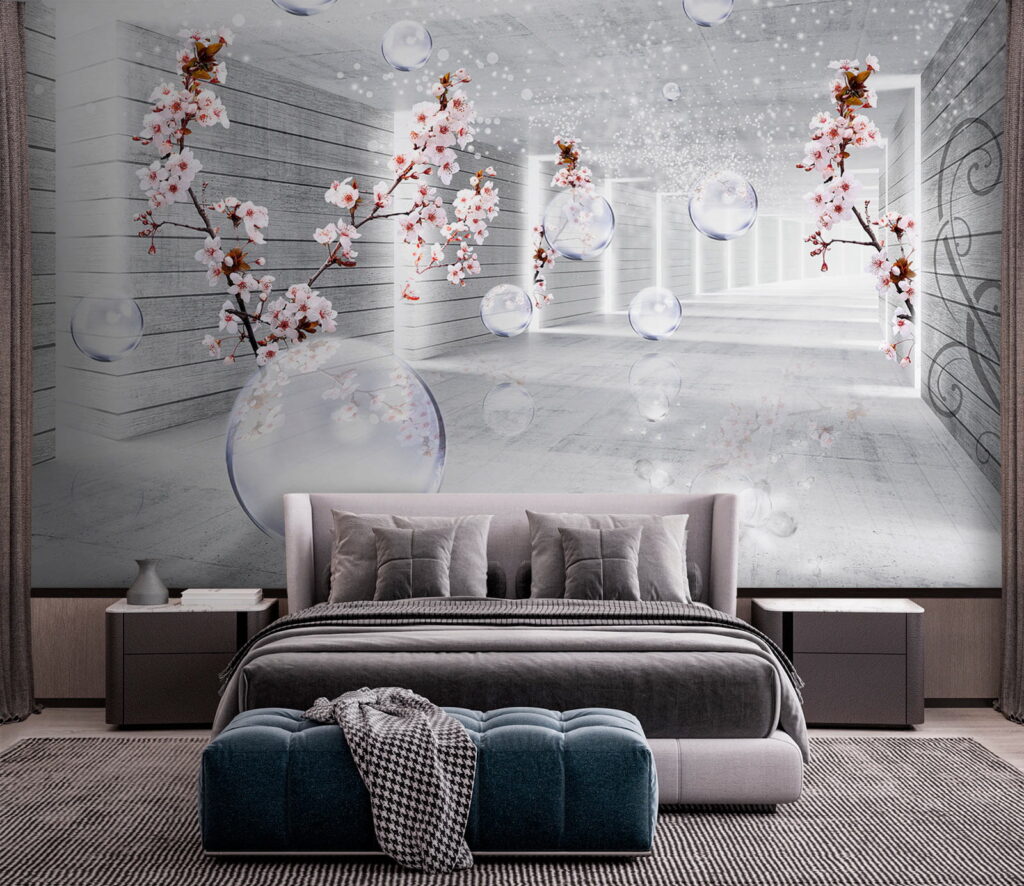 u52629pib1 1024x886 - Chambre blanche avec fleurs et bulles - tegory