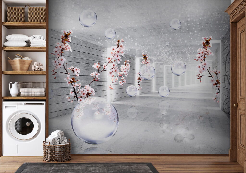u52629pit2 1024x722 - Chambre blanche avec fleurs et bulles - tegory