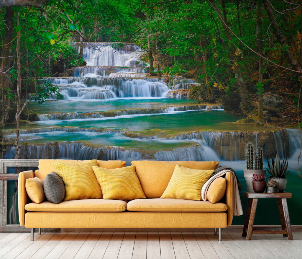 Waterfall in a forest Waterfall in a forest