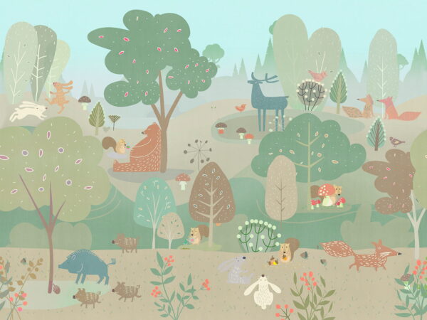 Caricature d'animaux dans une forêt u60020p 600x450 - Caricature d'animaux dans une forêt - tegory