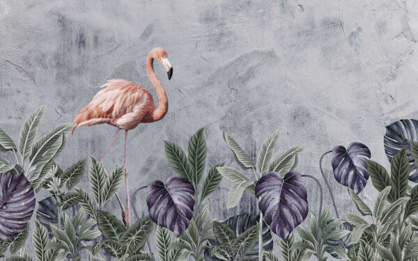Flamant et plantes Flamant et plantes