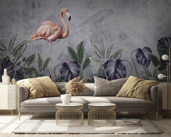 Flamant et plantes Flamant et plantes