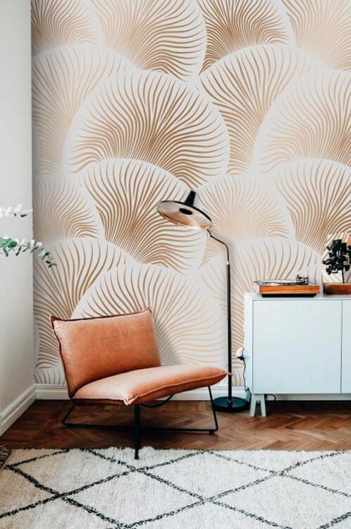 Motif de cercles et de lignes