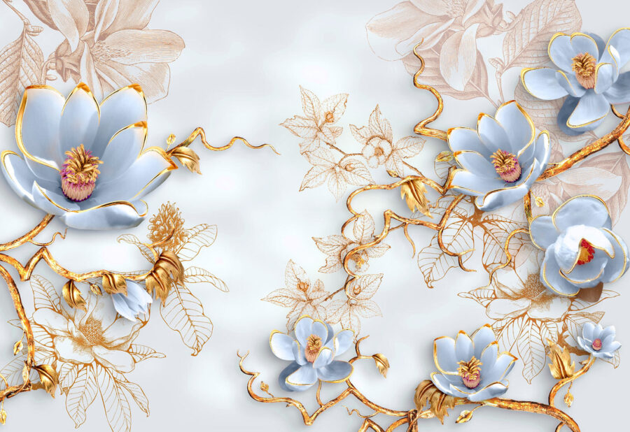 Des fleurs délicates sur une toile de fond douce Des fleurs délicates sur une toile de fond douce