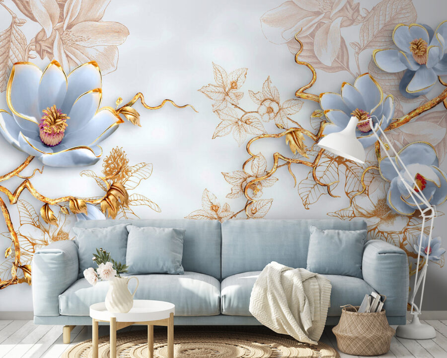 Des fleurs délicates sur une toile de fond douce Des fleurs délicates sur une toile de fond douce