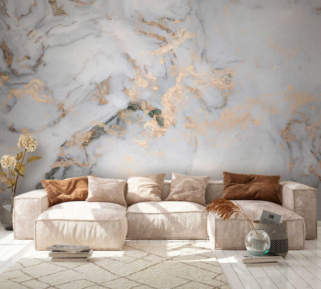 Elegant marble with metallic veins Elegant marble with metallic veins