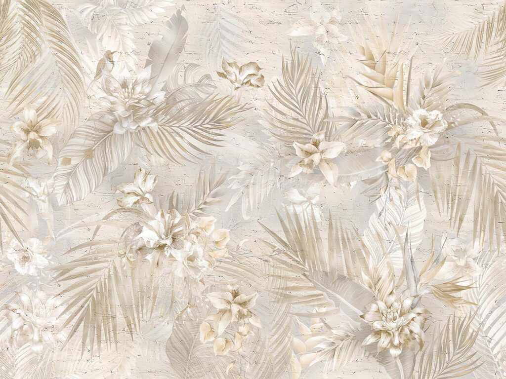 Élégant motif floral dans des teintes douces Élégant motif floral dans des teintes douces
