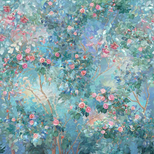 Peinture d'un arbre avec des fleurs Peinture d'un arbre avec des fleurs