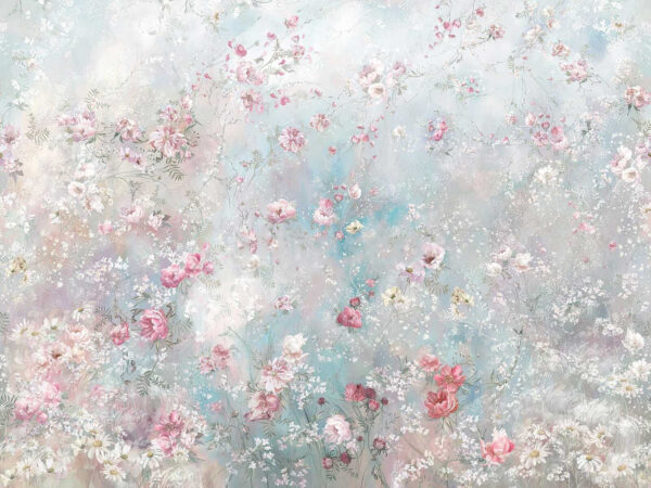 Peinture de fleurs sur un mur Peinture de fleurs sur un mur