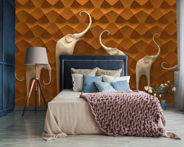 Groupe d'éléphants sur un mur u66588pib87 600x480 - Groupe d'éléphants sur un mur - tegory