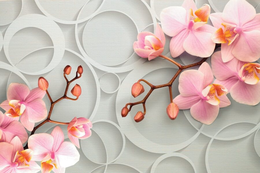 Des fleurs délicates sur une toile de fond douce