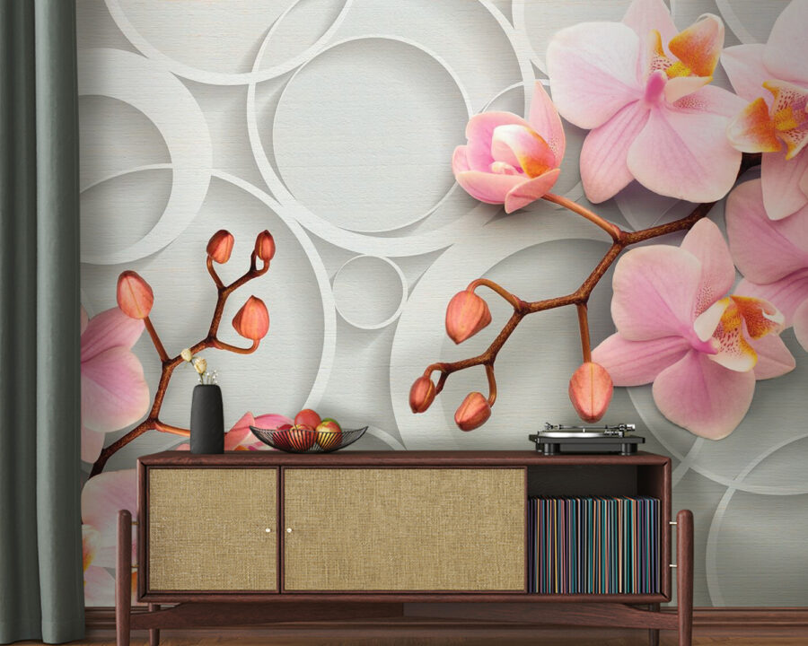 Des fleurs délicates sur une toile de fond douce