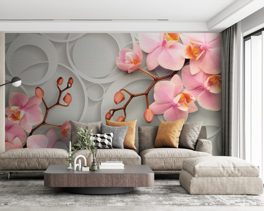 Des fleurs délicates sur une toile de fond douce