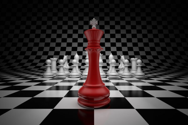 Pièce d'échecs rouge et blanche u70562p 600x400 - Pièce d'échecs rouge et blanche - tegory