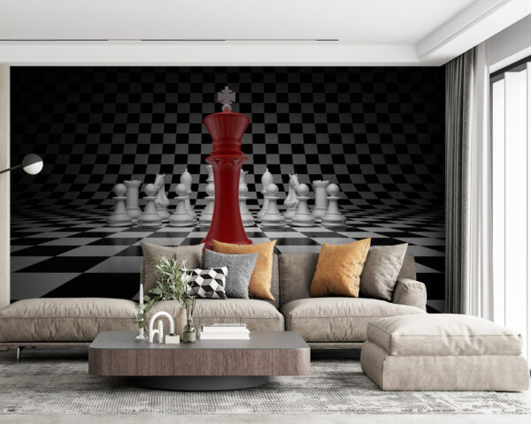 Pièce d'échecs rouge et blanche u70562pig63m 600x480 - Pièce d'échecs rouge et blanche - tegory